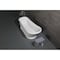 Aqua Eden 68.13 L, 28.75 W, Glossy White/Matte White, Solid Surface White Stone VRTSS673026 - alternate 5